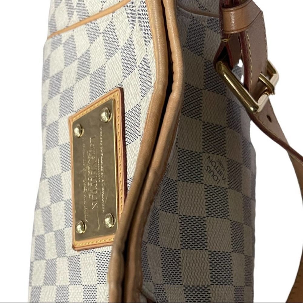 Louis Vuitton Galliera PM Monogram Canvas Handbag Shoulder Bag Damier Azur - Picture 5 of 15